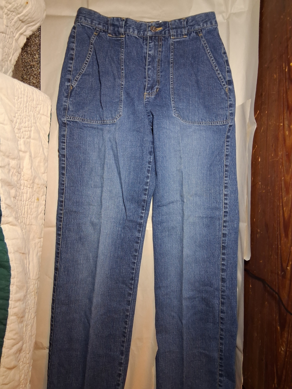 Liz Clairborne High-Waist Straight-Leg Women's Jeans - Blue